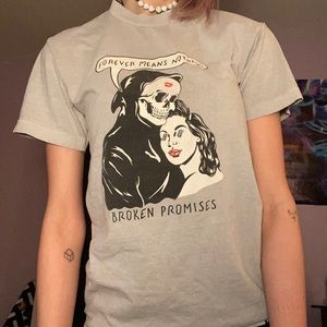 Grey broken promises t shirt